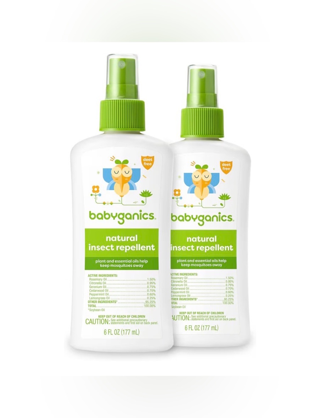Babyganics Insect Spray, 2 pack
